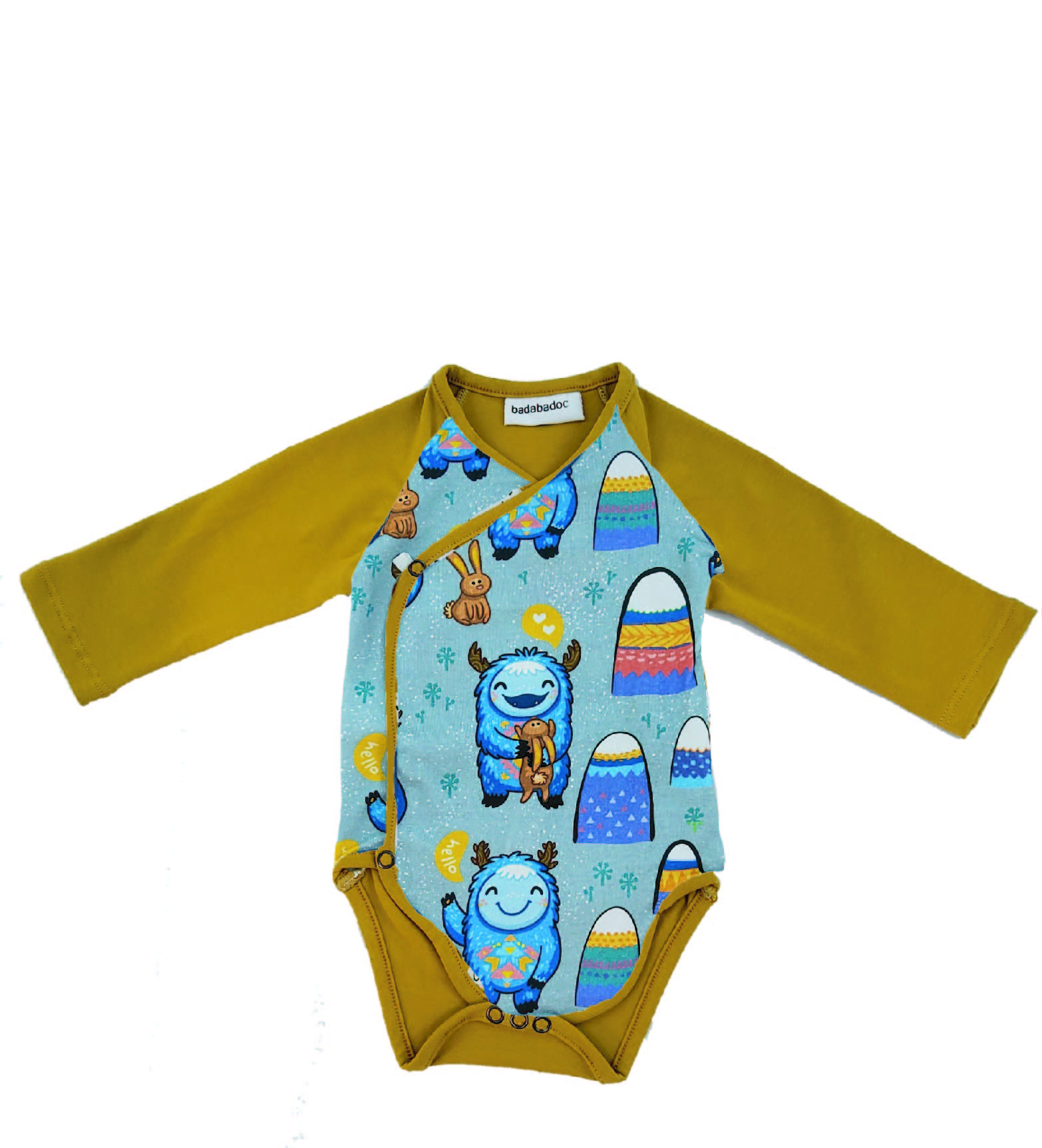 Body Quimono Yeti en Mostaza