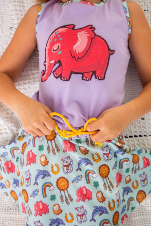 Vestido Vuelo de la Buena Suerte Elefante